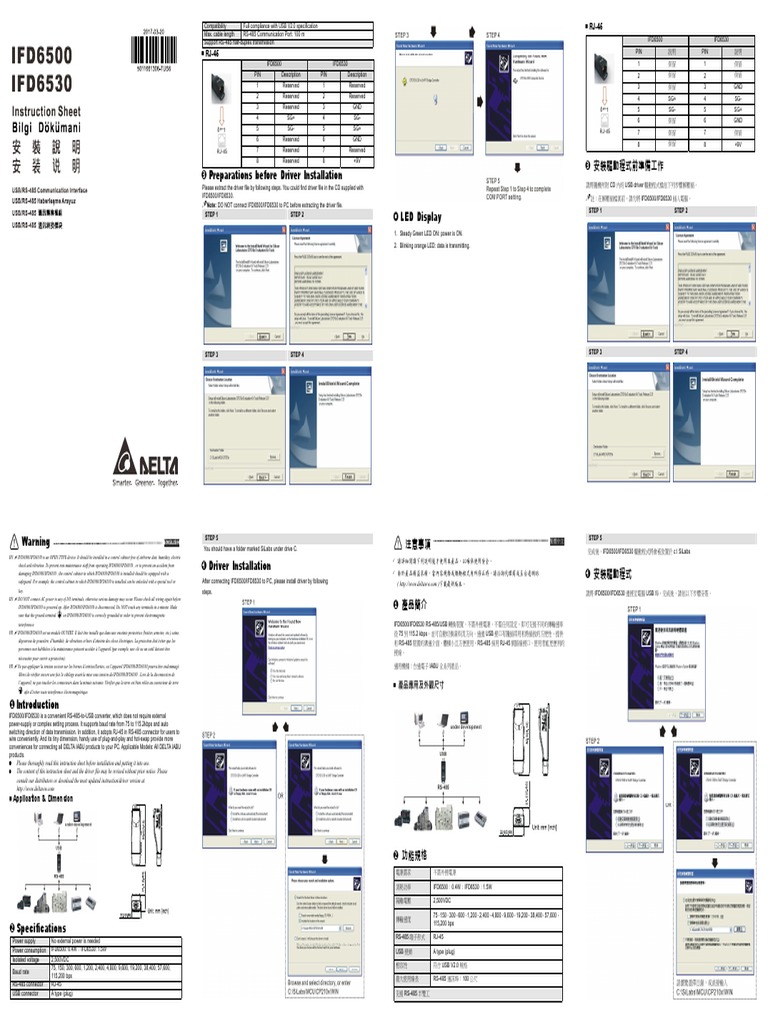IFD6500/IFD6530 Driver Installation Guide | PDF | Computer Science ...