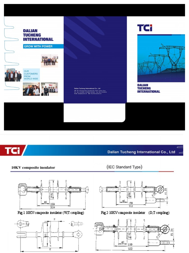 TCI Composite Insulator Catalogue | PDF | Insulator (Electricity ...