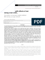 Children and Health Effects of War Being A War Child... : Çocuklar Ve Savaşın Sağlık Etkileri Bir S Avaş Çocuğu Olmak