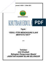 13.05.2021 (Rumi) Eidul Fitri Mengagung Ilahi Menyatu Hati