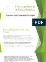 Women Participation in The Peace Process