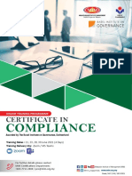 MIM - Certificate in Compliance - (Online)