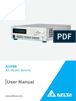 Delta Programable AC Power Source A1500 User Manual - EN - V01