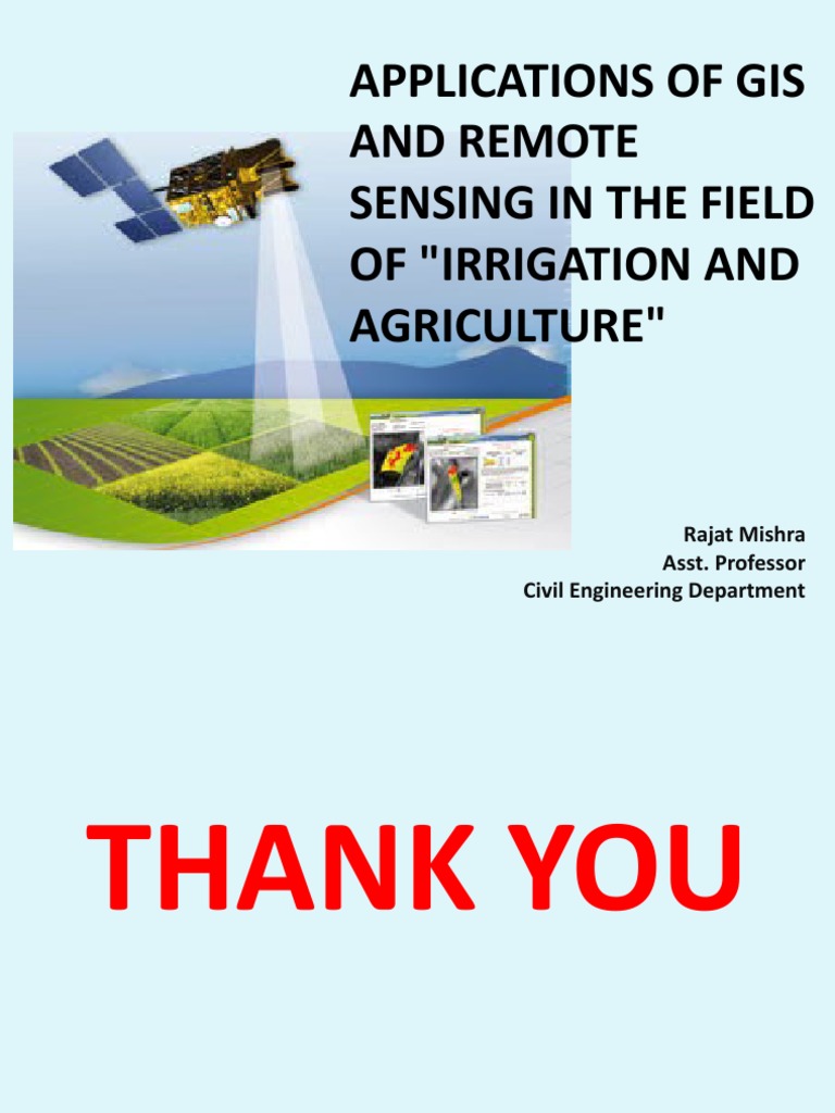 GIS and Remote Sensing in Agriculture | PDF | Agriculture | Soil