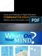 Issues and Challenges in HEIs Brunei VS Maldives