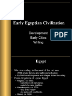 Early Egyptian Civilization: Development Early Cities Writing