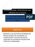 Clasificacion y Efectos de Las Drogas en La Salud