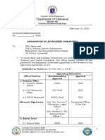 Sample Division Memo