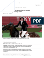Tokyo Olympics_ German Pentathlon Coach Thrown Out for Punching Horse - BBC Sport