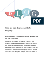 What Is A Blog, Beginner Guide For Blogging