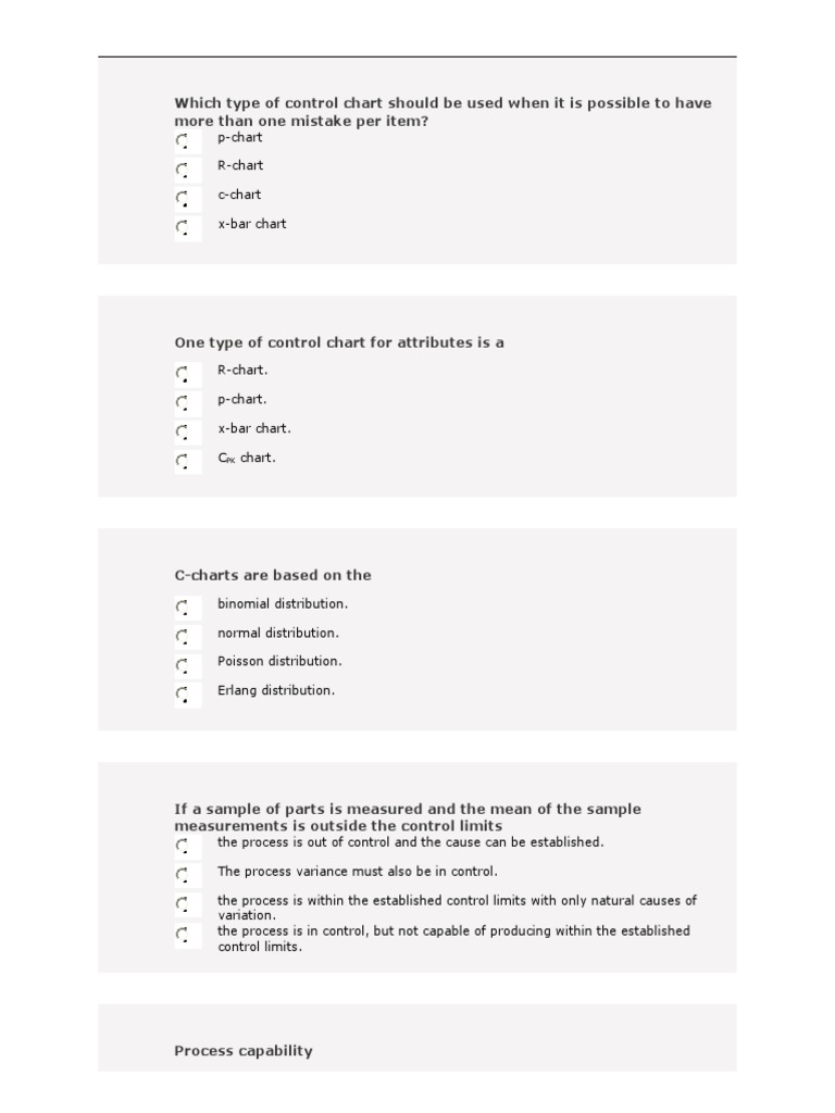SPC Exam Questions and Answers 2025 | PDF | Standard Deviation ...