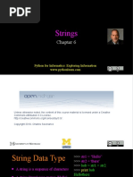 Strings: Python For Informatics: Exploring Information