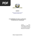 A Contabilidade de Custos e os PFC-Antes da Revisao