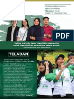 Informasi Pendaftaran Program Beasiswa Kepemimpinan TELADAN - Tanoto Foundation