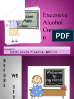 Excessive Alcohol Consumptio N: Datu, Beverly Jane L., BSN 1-G