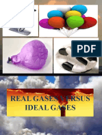 REAL GASES VERSUS IDEAL GASES Grade 10