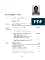 Curriculum Vitae: University of Lagos Holaoluwa@unilag - Edu.ng