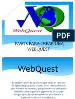 Pasos para Crear Una Webquest