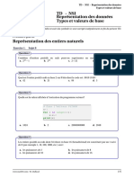 TD NSI Premiere Representation Donnees Types Valeurs Base