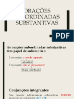 Orações subordinadas substantivas