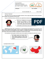 Revisão sobre a China com a ajuda da Mafalda