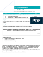 Spoken Task: OIETC Online Assessment