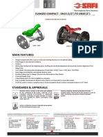 Main Features: 2 Way - Ball Valve - Flanged Compact - Dn15 (1/2") To Dn50 (2") PPGF, PVDF, Pp-El