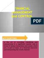 Financial and Control: Management