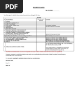 ABO Documents Checklist & Forms