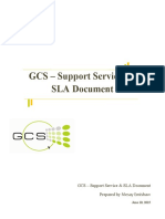 GCS - Support Services and SLA - ERCA