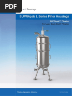 Suprapak L Series Filter Housings: For Large Scale Depth Filtration