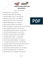 Sorteios Santa Ines 400 NIS