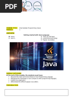 Intermediate Programming (Java) 1: Course Title: Getting Started With Java Language