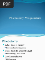 Phlebotomy Study Notes and Procedures | PDF | Intravenous Therapy | Syringe