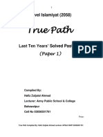 True Path (Paper 1 and 2)