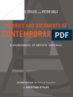 Kristine Stiles - Peter Selz - Theories and Documents of Contemporary Art - BX