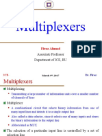 Multiplexers: Associate Professor Department of ICE, RU