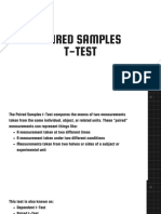 Paired and Independent Samples T Test