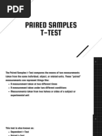 Paired and Independent Samples T Test