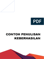 Contoh Penulisan Keberhasilan