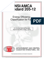 Ansi/Amca Standard 205-12: Energy Efficiency Classification For Fans