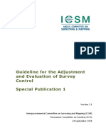 Guideline For The Adjustment and Evaluation of Survey Control Special Publication 1