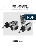 Denison Hydraulics: Proportional Throttle Valve Series F5C and Compensators Series R5A, R5P