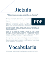 Dictado Español C1 + Vocabulario (Esponjas Amarillas)