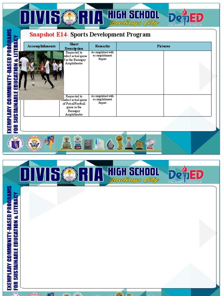 Snapshot E14-: Sports Development Program | PDF