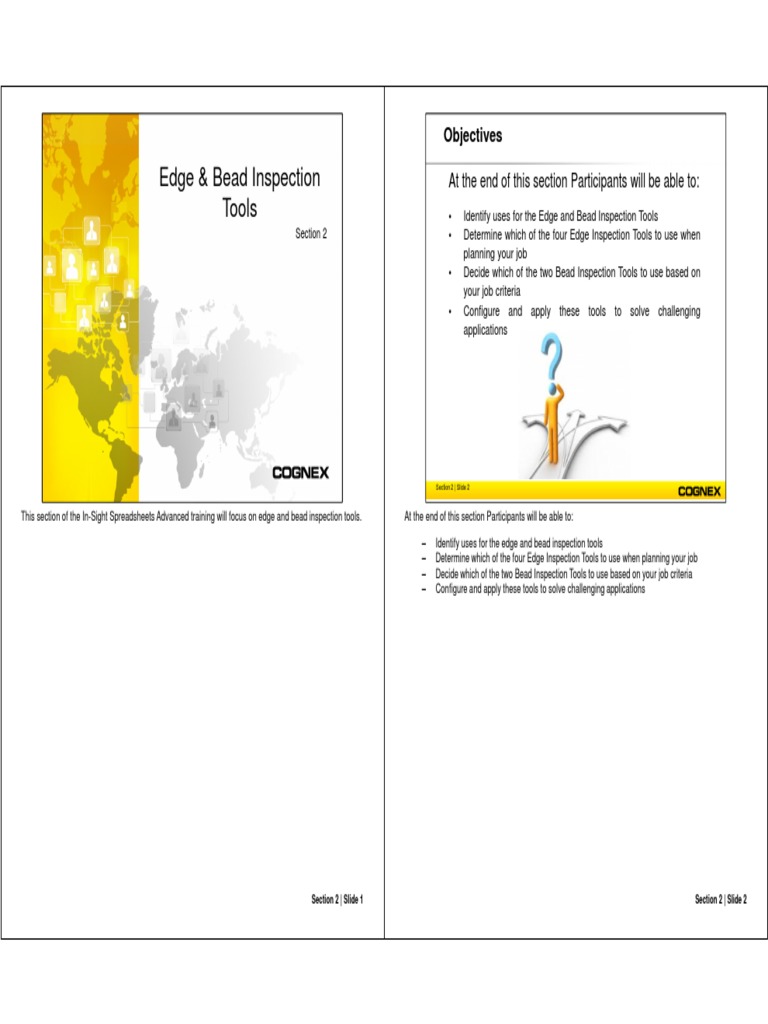 Edge and Bead Inspection Tools Guide | PDF | Function (Mathematics ...