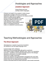 Teaching Methodologies and Approaches