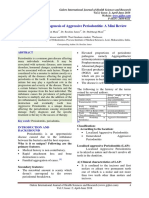 Etiology and Pathogenesis of Aggressive Periodontitis: A Mini Review