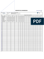 Reporte de Apariencia, Respaldos Delanteros