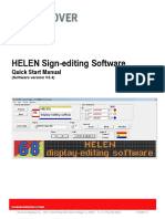 Helen Display-Editing Software - Quick Start Manual